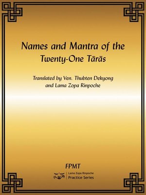 cover image of Names and Mantra of the Twenty-One Taras eBook